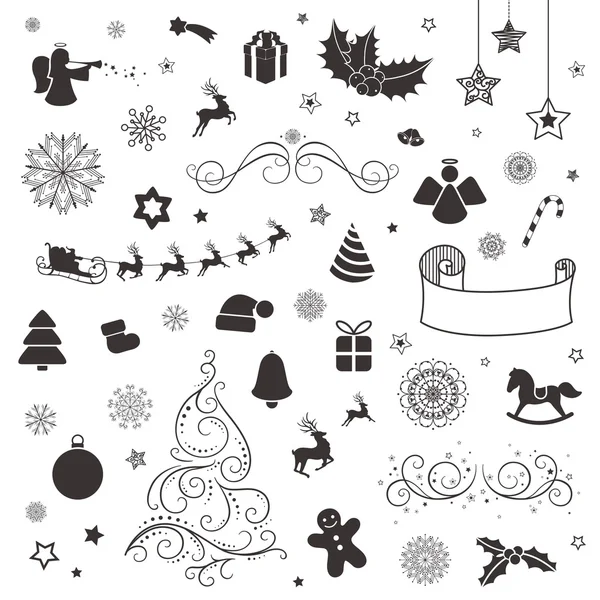 Weihnachtssymbole — Stockvektor