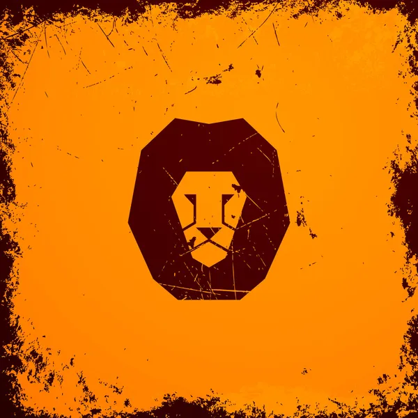 Löwen-Ikone — Stockvektor