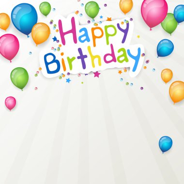 doğum günü tebrik kartı