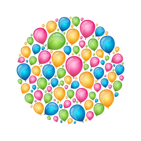 Ballons colorés — Image vectorielle