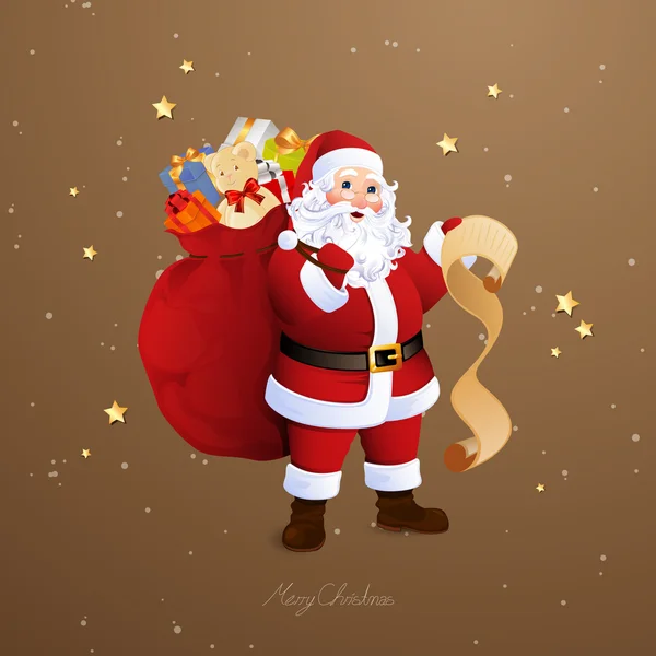 Papá Noel — Vector de stock