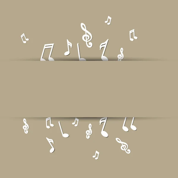 Musique de fond — Image vectorielle