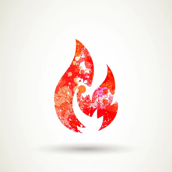 Icono de fuego — Vector de stock