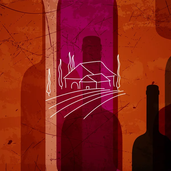 Fond abstrait du vin — Image vectorielle