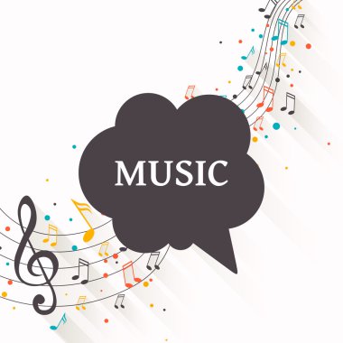 vektör müzik arka plan