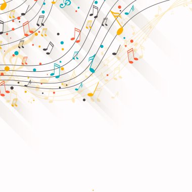 vektör müzik arka plan