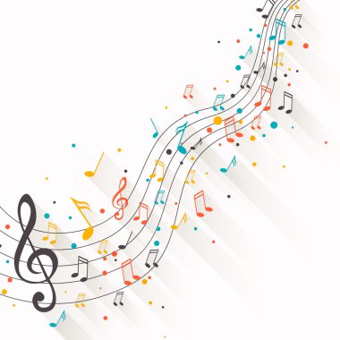 vektör müzik arka plan
