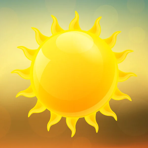 Sol de verano — Vector de stock