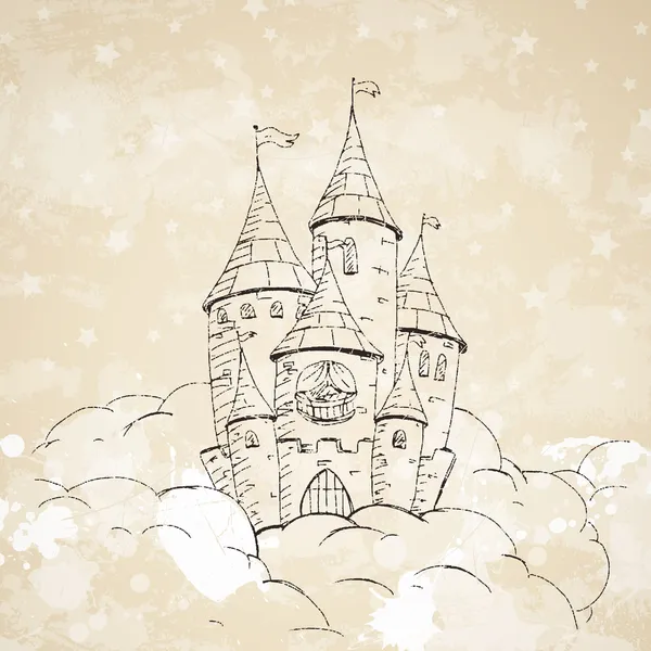 Cartoon kasteel — Stockvector
