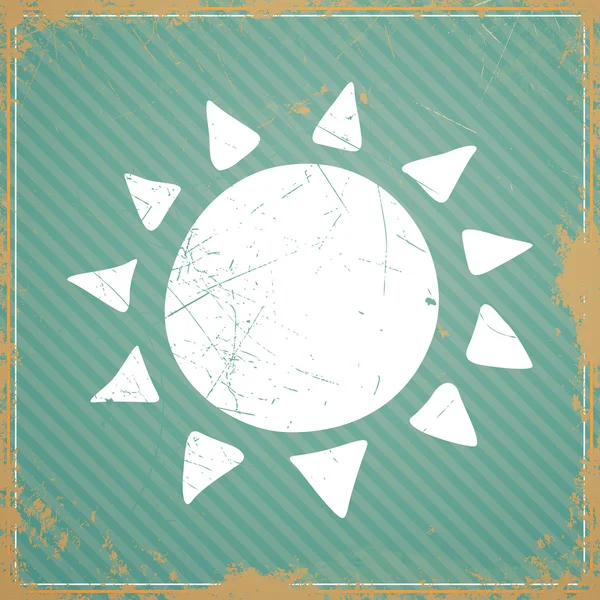 Vector Summer Sun — Stock Vector