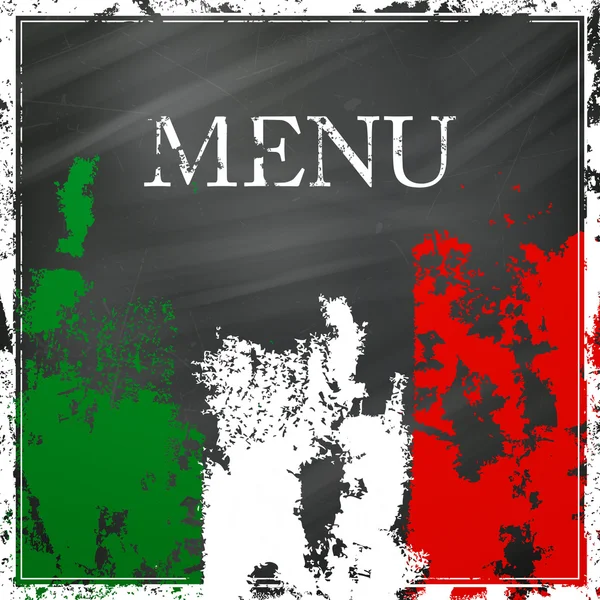Vektör İtalyan menü tasarımı — Stok Vektör