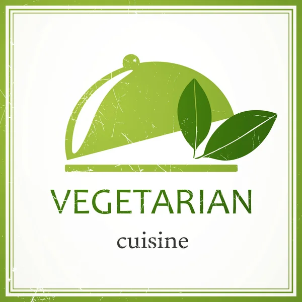 Modèle de conception de menu végétalien vectoriel — Image vectorielle