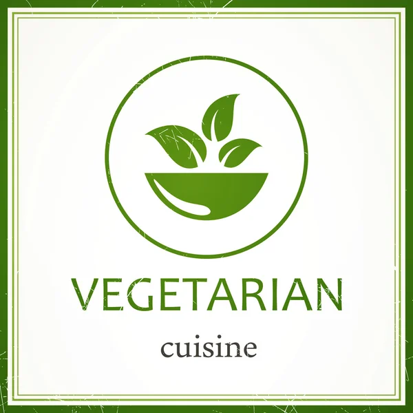 Šablona návrhu s vektorové veganské menu — Stockový vektor