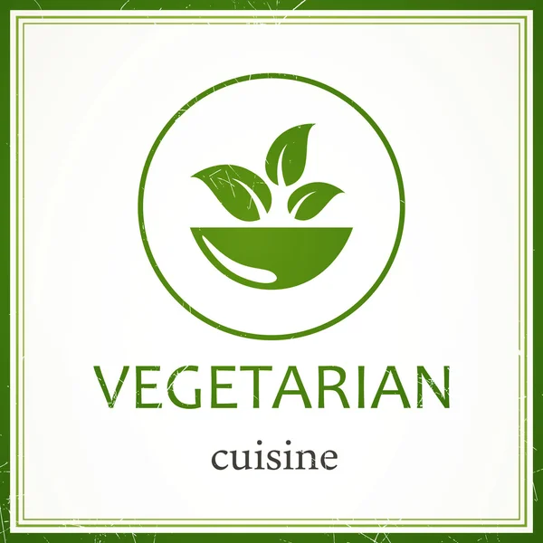 Vector Vegano Menú Plantilla de diseño — Archivo Imágenes Vectoriales