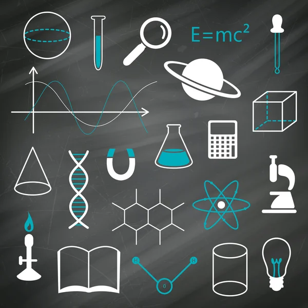 Vector Science Icons — Stock Vector