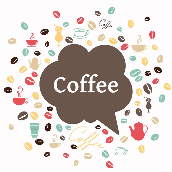Vettoriale sfondo caffè — Vettoriale Stock