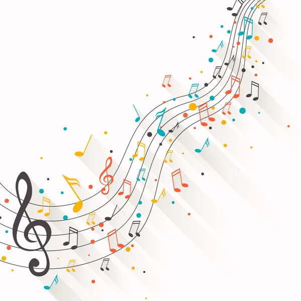 Vector Music Background — Stock Vector