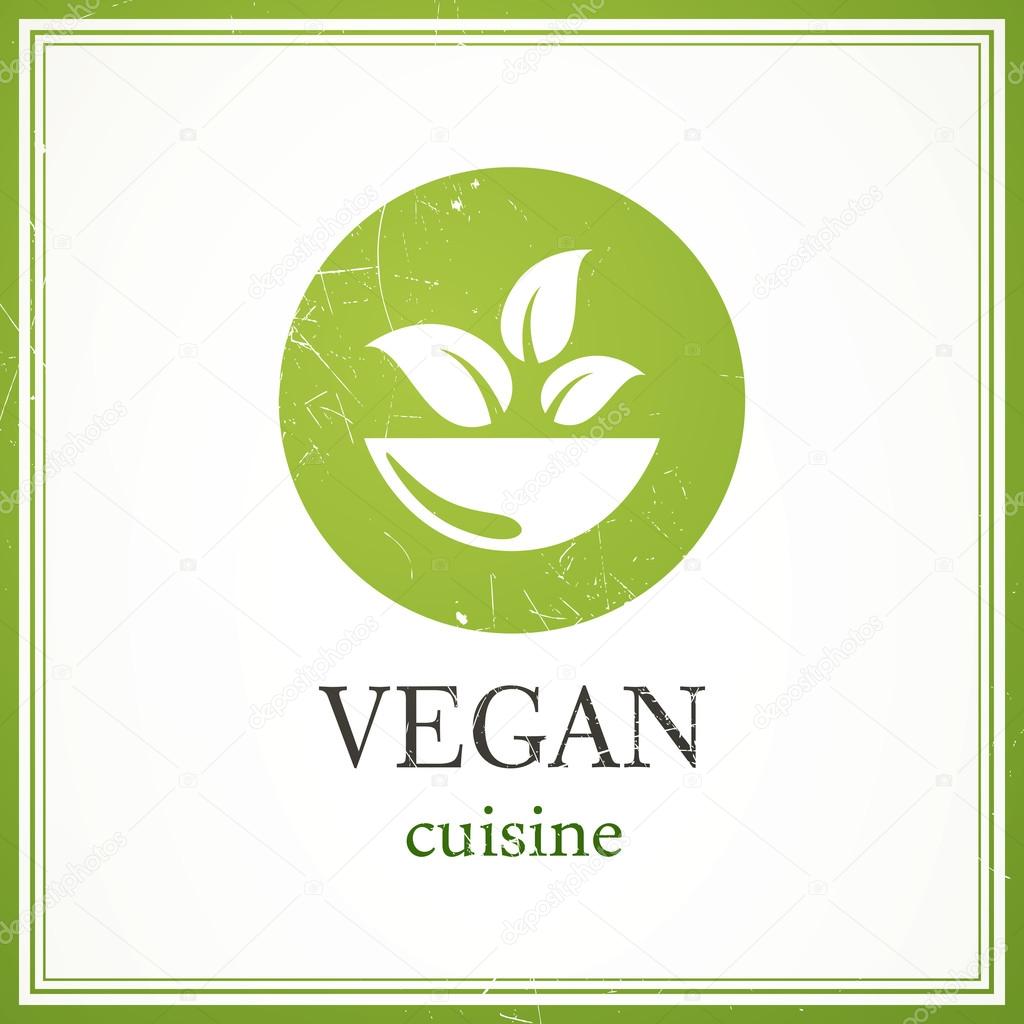 Vector Vegan Menu Design Template