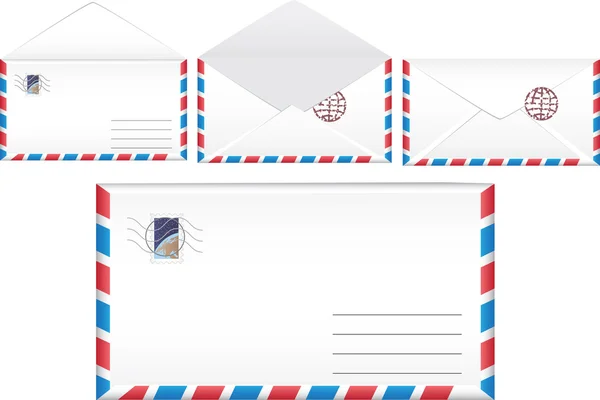 Vector illustration post envelope — Stock Vector