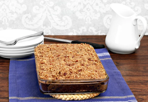 Pastel de hoja de cajún con cobertura de praliné —  Fotos de Stock