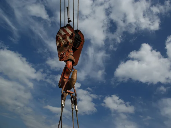 Heavy duty crane hook — Stock Photo, Image
