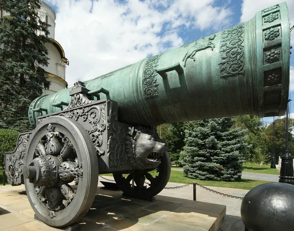 沙皇加农炮，莫斯科克里姆林宫、 俄罗斯 — 图库照片