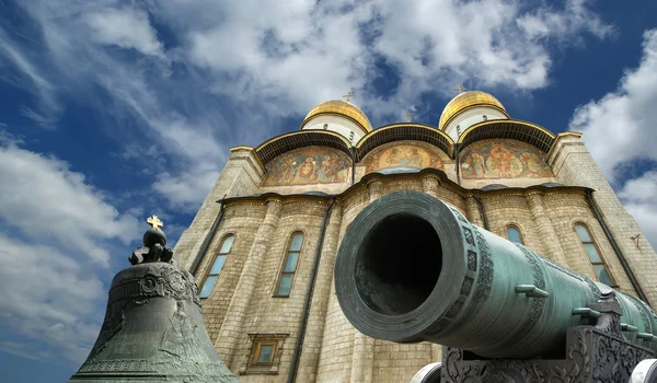 Carské dělo a Car bell, moskevského Kremlu — Stock fotografie