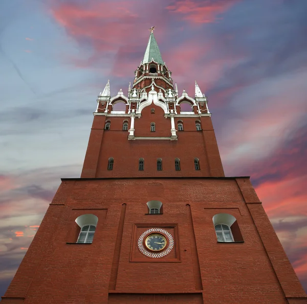 Troická tower, moskevského Kremlu, Rusko — Stock fotografie