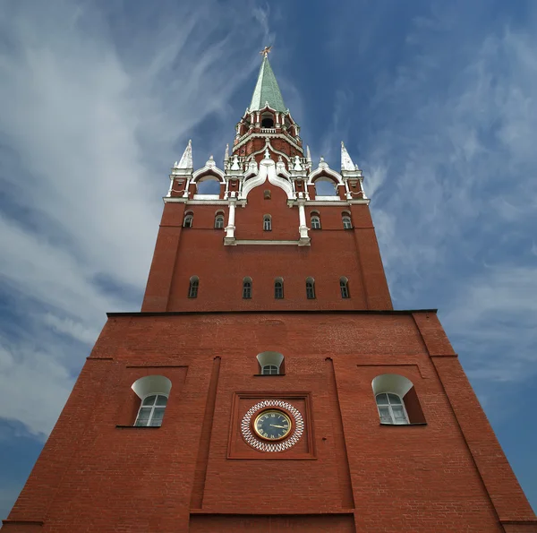 Троицкая башня, Московский Кремль, Россия — стоковое фото