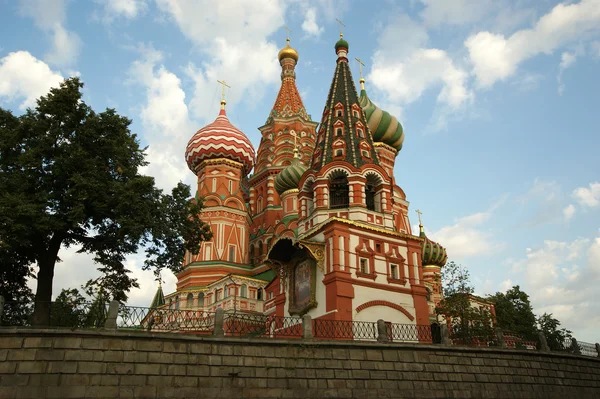 Świątynia bazylia Błogosławiony, Moskwa, Rosja, plac czerwony — Zdjęcie stockowe