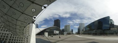 La defense (panoramik), ticari ve iş merkezi paris, Fransa