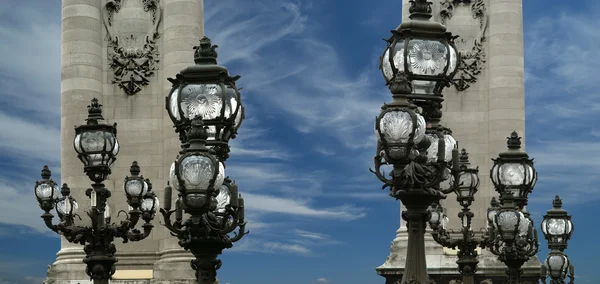 A ponte Alexander III (fragmento) - Paris, França — Fotografia de Stock