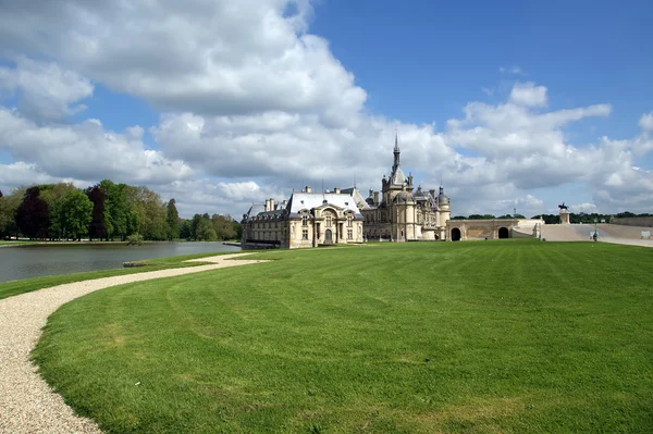Chateau de Chantilly (Chantilly Castle), Oise, França — Fotografia de Stock