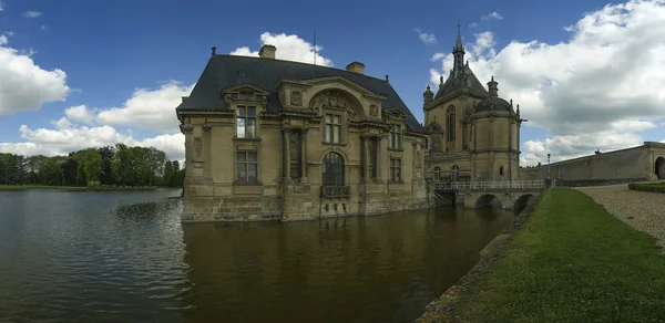 Vista panorâmica do hateau de Chantilly, França — Fotografia de Stock