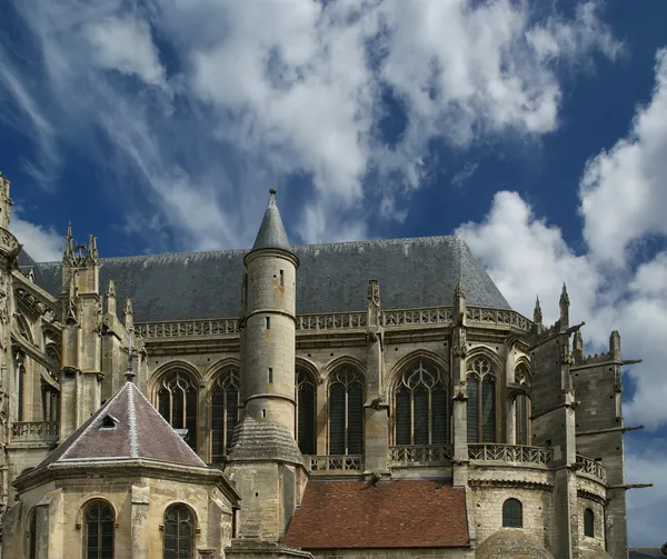 Cattedrale di Notre Dame di Senlis, Oise, Piccardia, Francia — Foto Stock