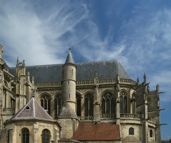 Domkyrkan (notre dame) av senlis, oise, Picardie, Frankrike — Stockfoto