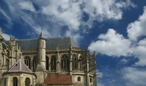 Kathedraal (notre dame) senlis, oise, Picardie, Frankrijk — Stockfoto