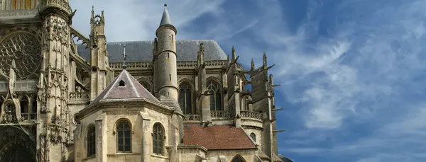 Catedral (Notre Dame) de Senlis, Oise, Picardia, França — Fotografia de Stock