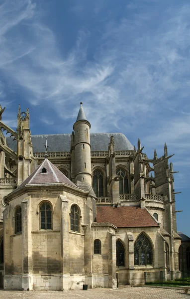 Katedrála (notre dame) senlis, oise, Picardie, Francie — Stock fotografie