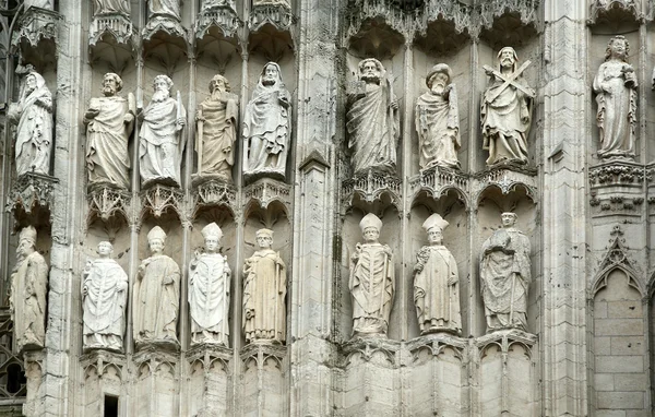 Katolska gotiska katedralen i rouen, Frankrike — Stockfoto