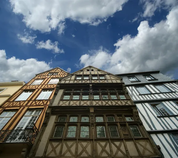 Old half-timbered houses in Rouen, Haute-Normandy, France — Stock Photo, Image