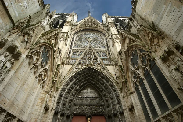 Katolska gotiska katedralen i rouen, Frankrike — Stockfoto