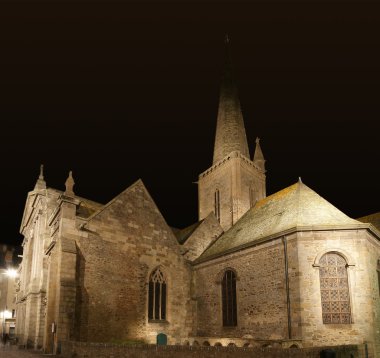 Saint-Malo gece--Fransa
