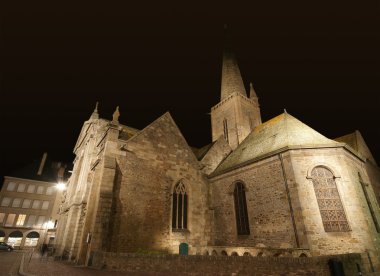 Saint-Malo gece--Fransa