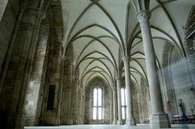 Manastır. Mont saint-michel, normandy, Fransa