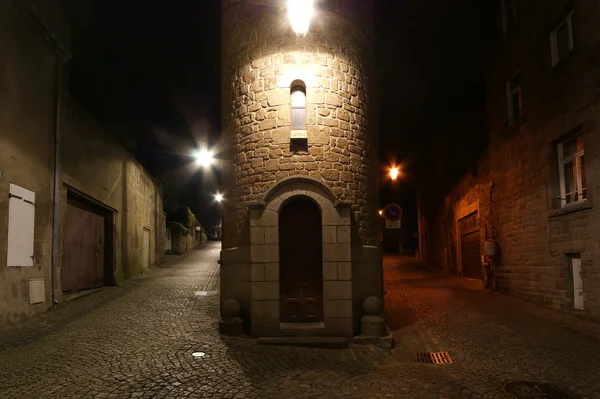 Saint-Malo w nocy - Francja — Zdjęcie stockowe