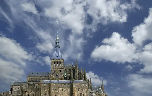 Mont Saint-Michel, Normandia, Francja — Zdjęcie stockowe