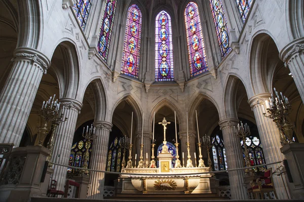 L'auxerrois-サン-ジェルマン, パリ, フランスのインテリアの教会 — ストック写真