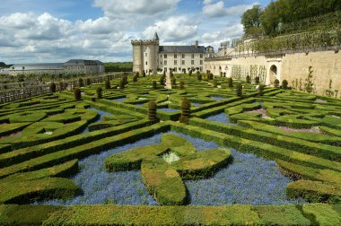 Villandry chateau ve Bahçesi, loire valley, Fransa