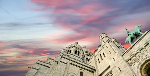 Basilica sacred Heart Paris, Fransa — Stok fotoğraf